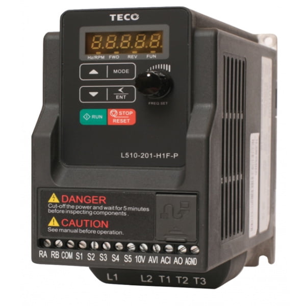 VARIATEUR DE FREQUENCE TECO L510 IP20 (REMPLACE LA SERIE T.VERTER E2-N2 APPLICATIONS U/F BASIQUES)